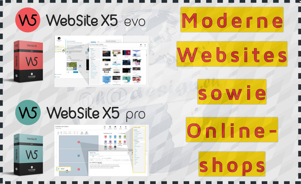 Moderne Websites sowie Onlineshops