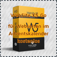 WebSite X5 Go für Webseiten im Adventskalender kostenlos