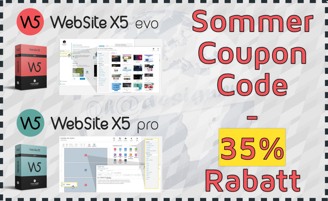 WebSite X5 - Sommer - 35 Prozent Rabatt
