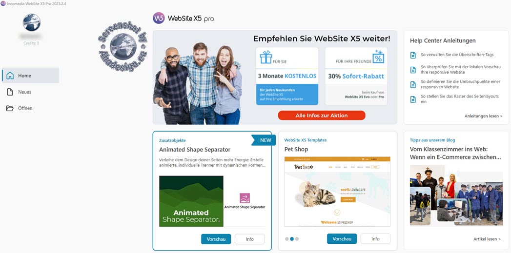 WebSite X5 bringt deutlichen Vorteil durch RTL-Unterstützung