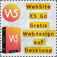 WebSite X5 Go 2026 - Gratis Webdesign auf Desktop
