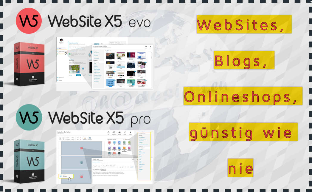WebSites, Blogs & Onlineshops auf Profi-Niveau günstig wie nie