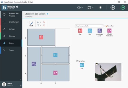 websitex5start-seitenerstellung