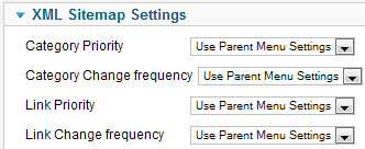 Xmap - Phocadownload - Sitemap Settings