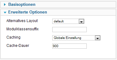 ZF Simple Marquee - Erweiterte Optionen