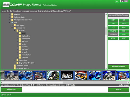 ascomp-imageformer-ordner-eingelesen