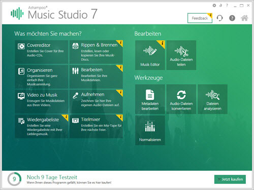 ashampoo-musicstudio7-oberflaeche