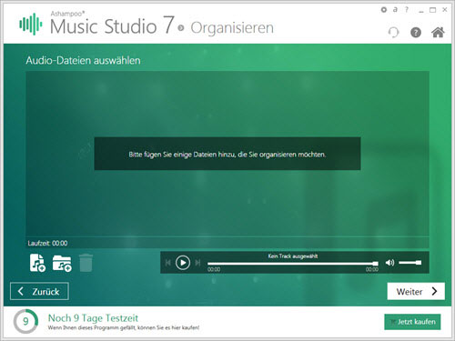 ashampoo-musicstudio7-organisieren