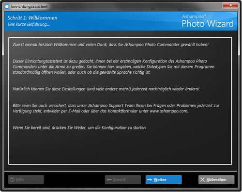 photocommander14-einrichtungsassistent