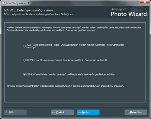 photocommander15-einrichtungs-assistent-datei-verknuepfungen