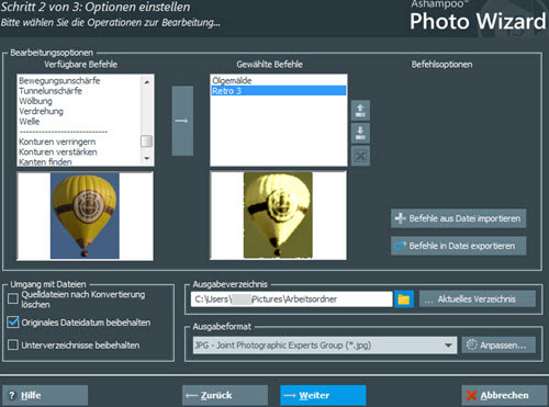 photocommander15-stapelverarbeitung-optionen