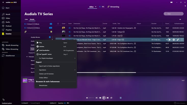 audials-2023-dateien-kontextmenue