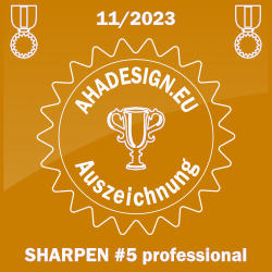 Ahadesign Auszeichnung - SHARPEN #5 professional
