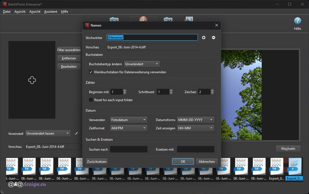 BatchPhoto - Fotos umbenennen