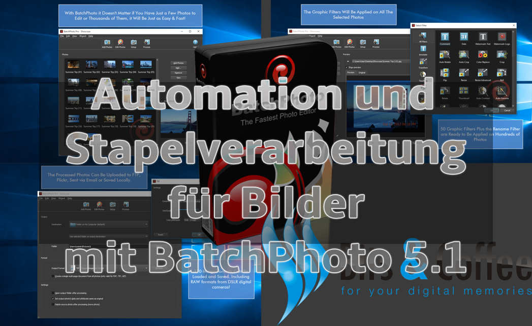 Automation und Stapelverarbeitung für Bilder mit BatchPhoto 5.1