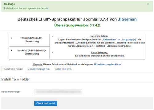 joomla-sprache-hochladen-erfolgsmeldung