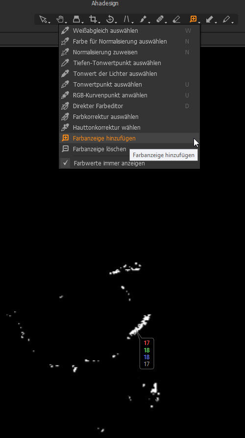 captureone-gradationskurve-farbanzeige-hinzufuegen