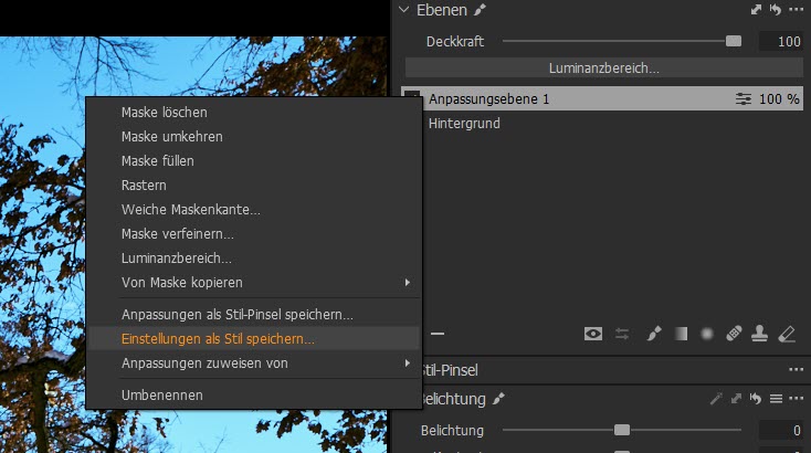 captureone-stile-ebeneneinstellungen-als-stil-speichern