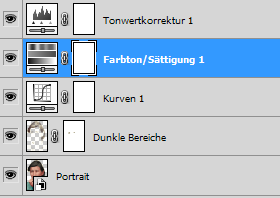 Ebene - Farbton/Sättigung