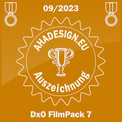 Ahadesign Auszeichnung - DxO FilmPack 7