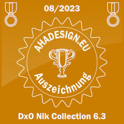 Ahadesign Auszeichnung - DxO Nik Collection 6.3