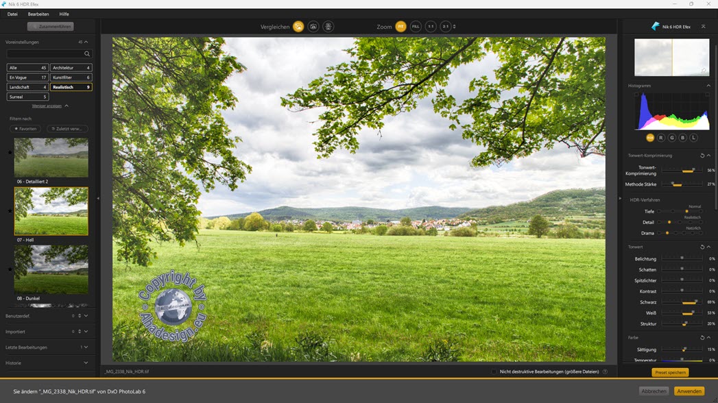 Nik HDR Efex - Landschaft - Realistisch