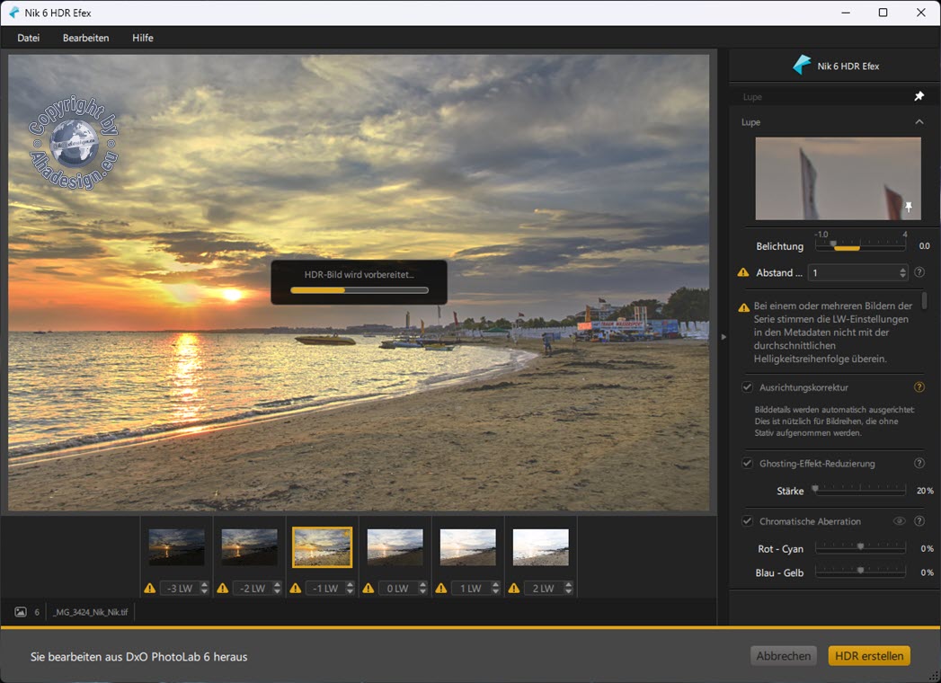 Nik HDR Efex - Verarbeitung