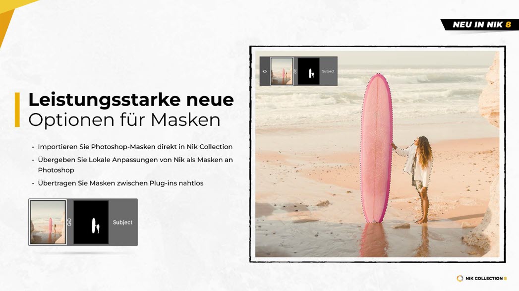 Nik Collection 8 mit mehr Leistung für Photoshop-Masken 