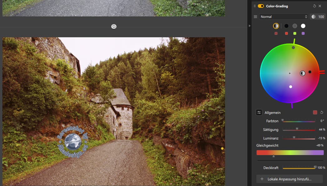 Color-Grading Regler