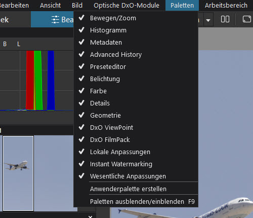 dxo-photolab4-arbeitsbereiche-paletten-menue