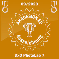 Ahadesign Auszeichnung - DxO PhotoLab 7