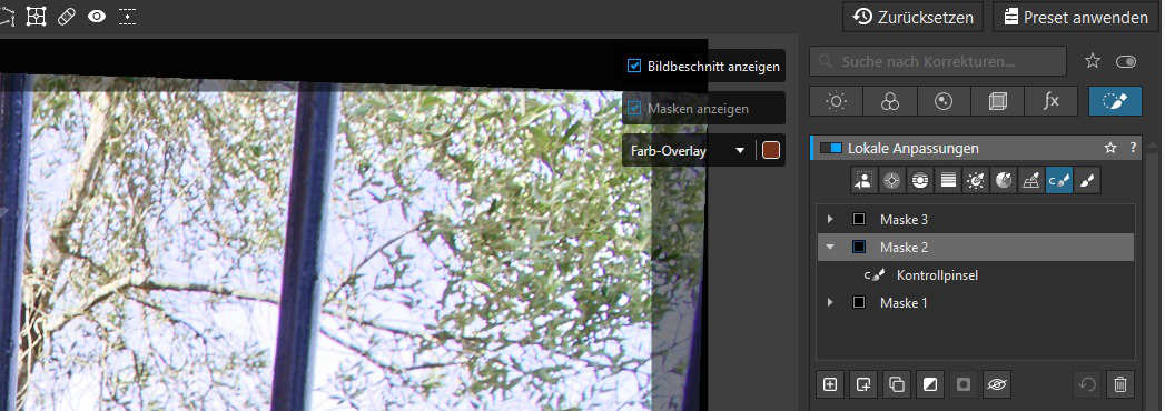 Kontrollpinsel PhotoLab Kontrollpinsel PhotoLab