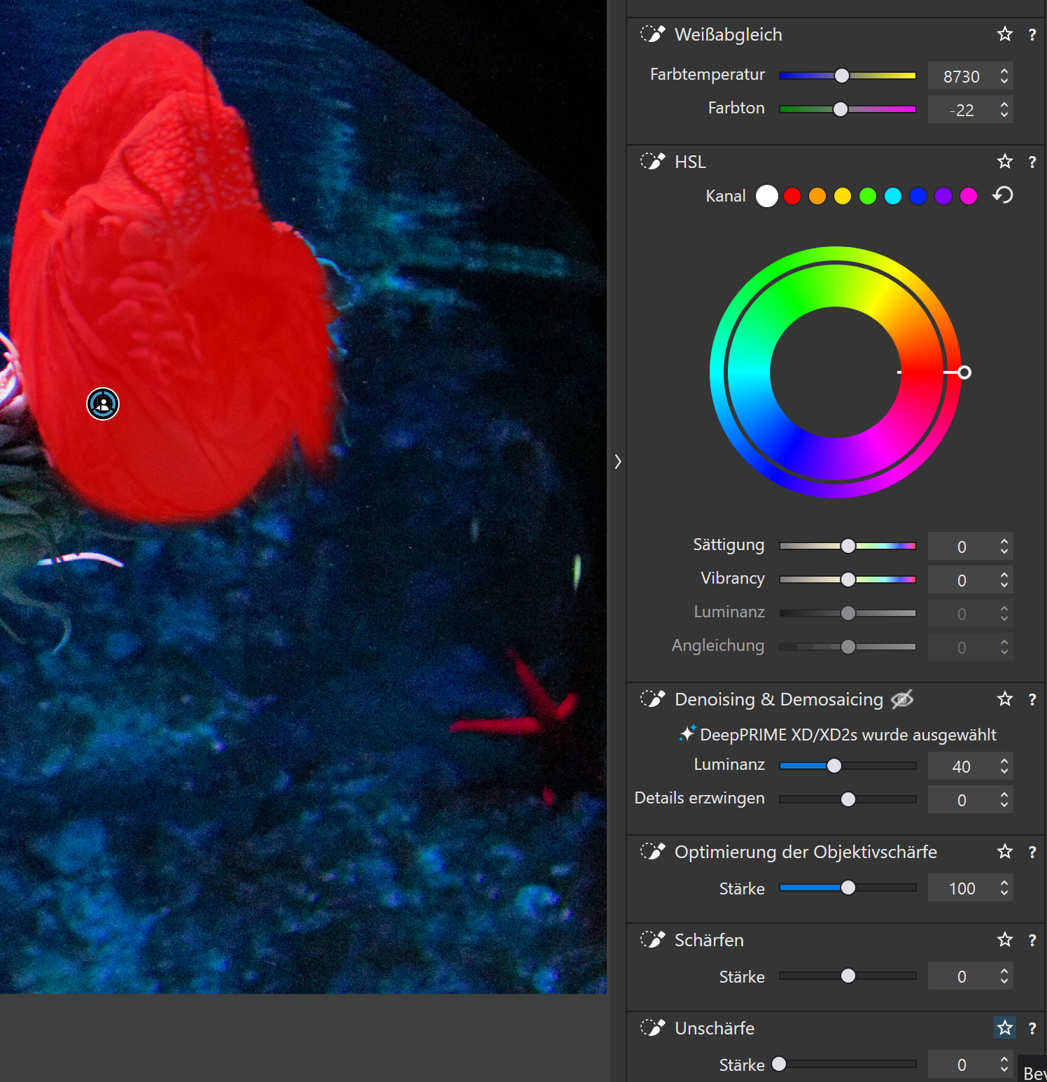 Entrauschen - Schärfe - Lokal Entrauschen - Schärfe - Lokal