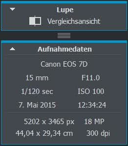 easyfoto-aufnahmedaten