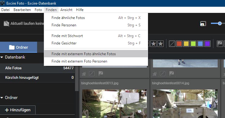 excire-foto-finden-externes-foto-menue