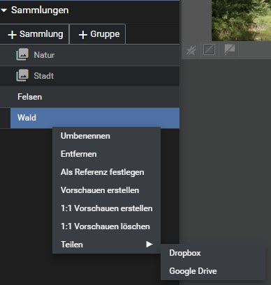 excire-foto-sammlung-kontextmenue