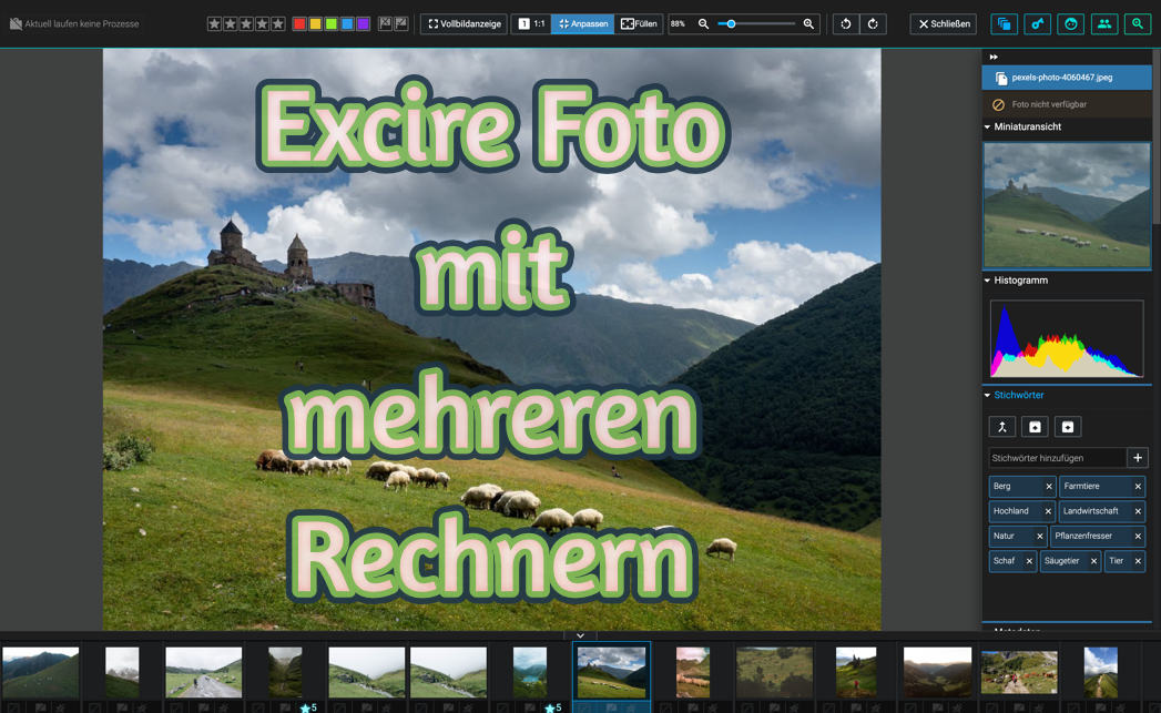 Zugriff auf Bilder inklusive Excire Foto mit mehreren Rechnern