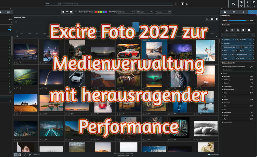 Excire Foto 2027 zur Medienverwaltung mit herausragender Performance Excire Foto 2027 zur Medienverwaltung mit herausragender Performance