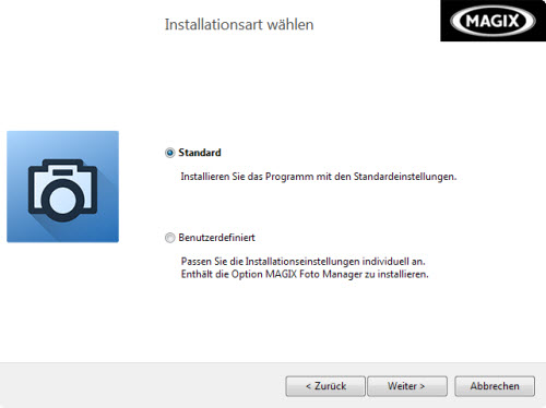 Foto und Grafik Designer 10 - Installationsart