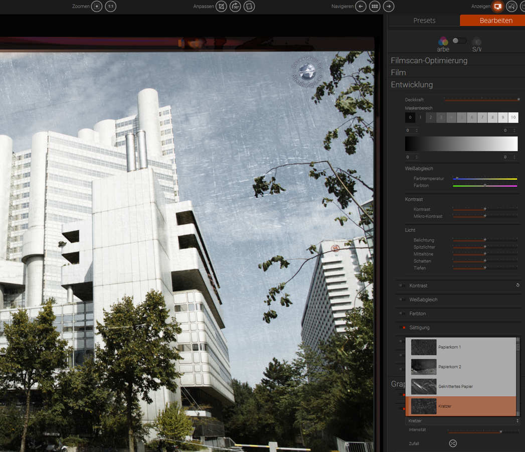 Texturen, Rahmen und Lichtlecks in hoher Auflösung neu gerendert