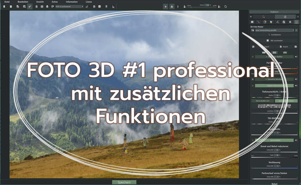 FOTO 3D #1 professional mit zusätzlichen Funktionen