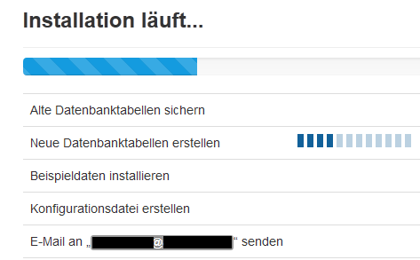 Joomla 3 - laufende Installation