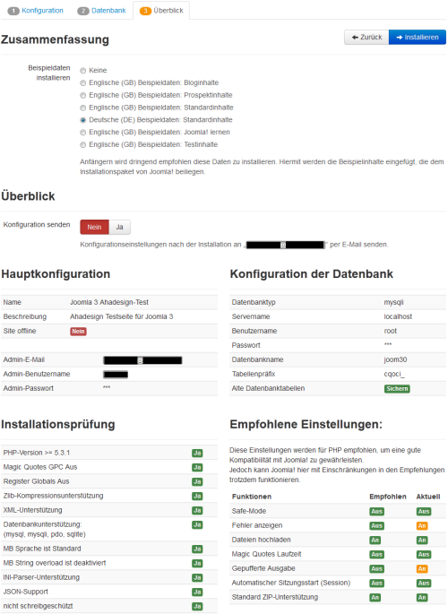 Joomla 3 - Überblick zur Installation