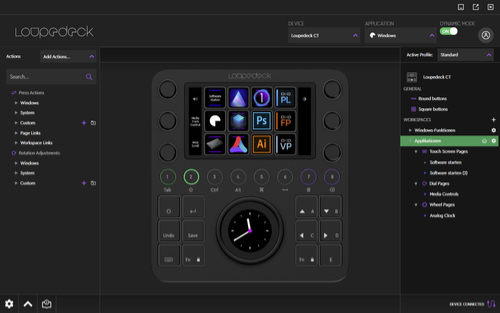 loupedeck-ct-software-oberflaeche