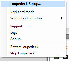 loupedeck+-taskicon-kontextmenue