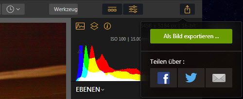 luminar2018-exportieren