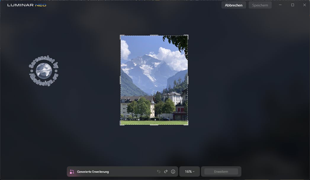 Luminar Neo - Generierte Erweiterung - Ausgangsbild