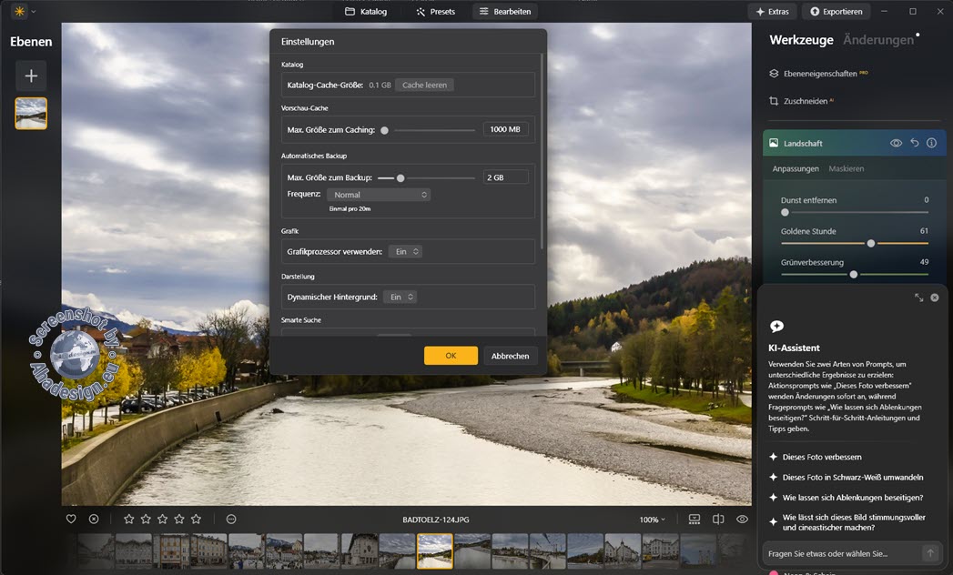 Einstellungen - Luminar Neo