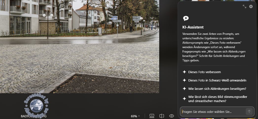 Möglichkeiten, Fragen an den KI-Assistenten zu stellen