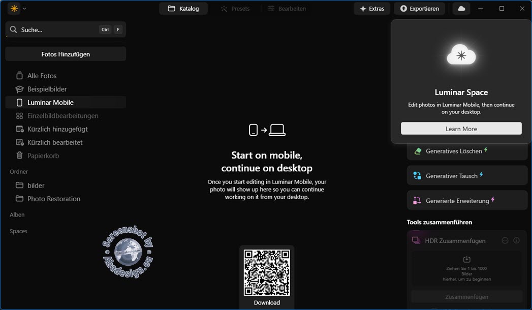 Luminar Space für geräteübergreifende Foto-Bearbeitung Luminar Space für geräteübergreifende Foto-Bearbeitung